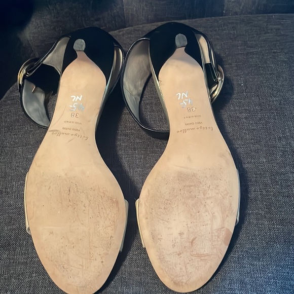 Bettye Muller kitten heel pumps in Black and Tan leather - Picture 4 of 7